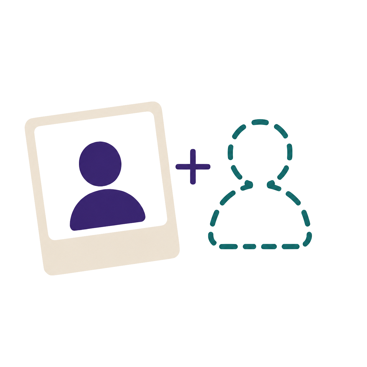 Add Person To Photo Logo